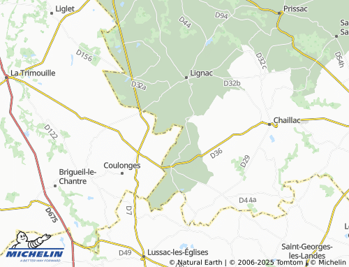 MICHELIN Théllisset map - ViaMichelin