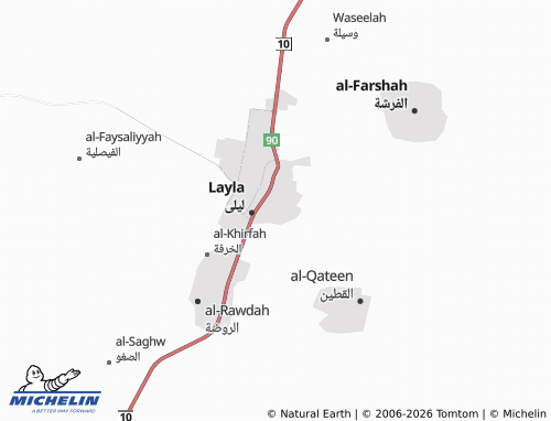 MICHELIN-Landkarte al-Yamamah - ViaMichelin