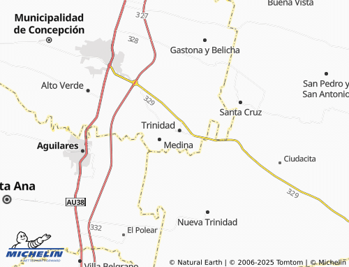 MICHELIN La Trinidad-Medina map - ViaMichelin