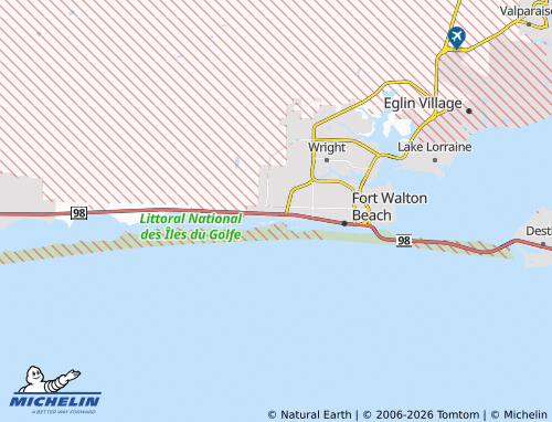 Mappa MICHELIN Mary Esther - ViaMichelin