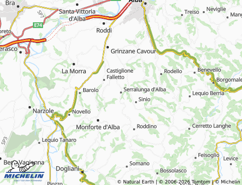 Mapa MICHELIN Serralunga d'Alba - ViaMichelin