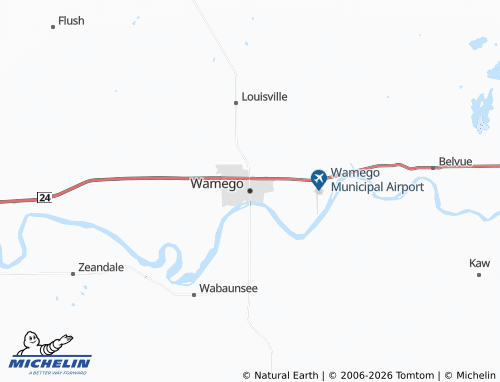 Carte MICHELIN Wamego - ViaMichelin