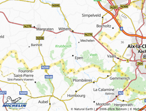 Carte MICHELIN Epen - ViaMichelin