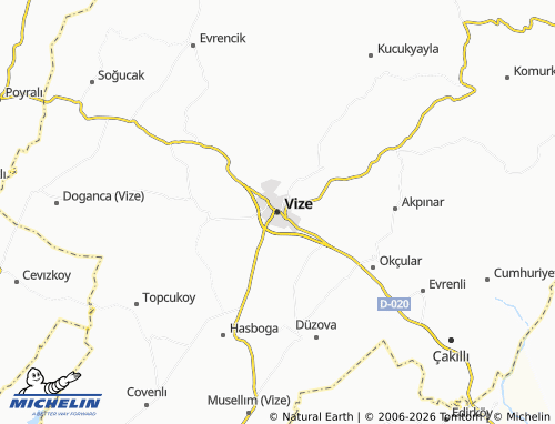 Mappa MICHELIN Vize - ViaMichelin