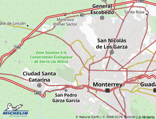 MICHELIN Valle de Los Cedros map - ViaMichelin