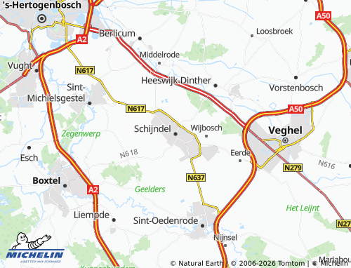 MICHELIN Schijndel map - ViaMichelin
