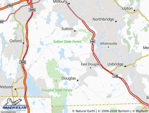 Carte MICHELIN Manchaug - ViaMichelin