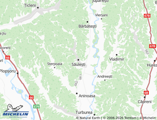 MICHELIN-Landkarte Săulești - ViaMichelin