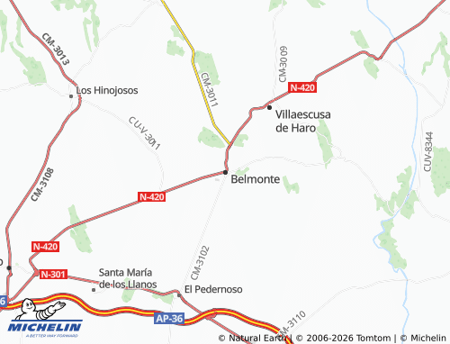 Kaart MICHELIN Belmonte - ViaMichelin