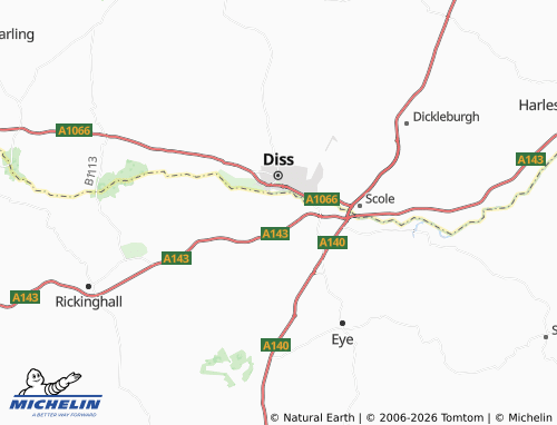 Mappa MICHELIN Palgrave - ViaMichelin