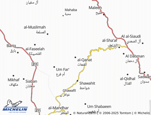 MICHELIN Al Qanaat map - ViaMichelin