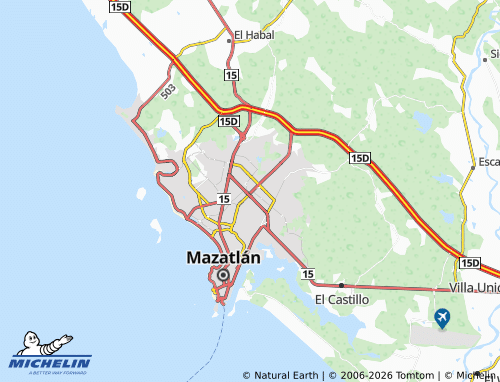 Carte MICHELIN Mar de Cortez - ViaMichelin