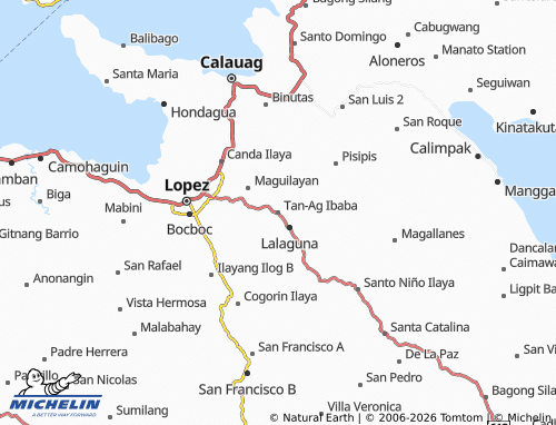 MICHELIN Tan-Ag Ibaba map - ViaMichelin