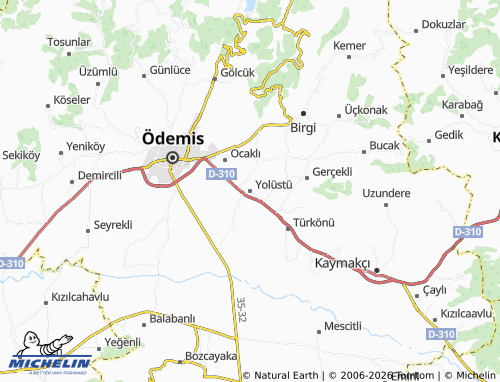 MICHELIN Yolüstü map - ViaMichelin