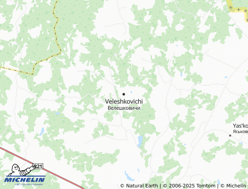 Mapa MICHELIN Veleshkovichi - ViaMichelin