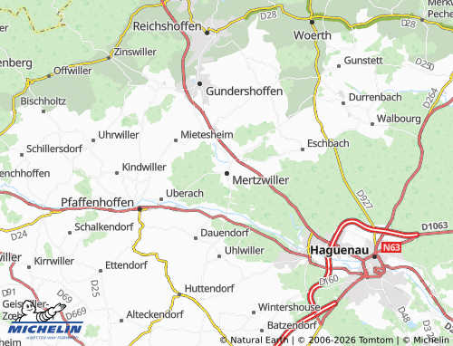 MICHELIN Mertzwiller map - ViaMichelin