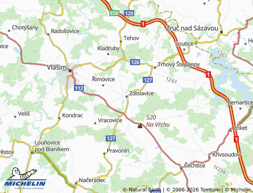 Mappa MICHELIN Zdislavice - ViaMichelin
