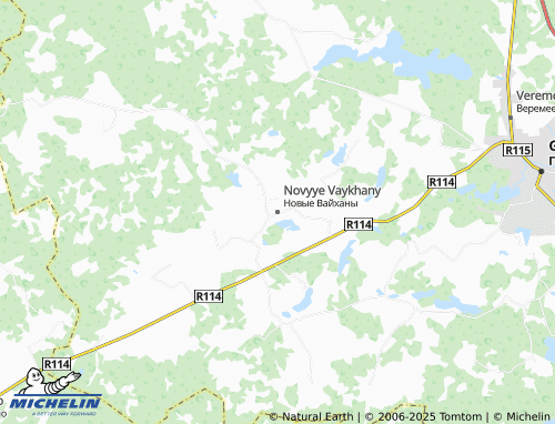 MICHELIN Novyye Vaykhany map - ViaMichelin