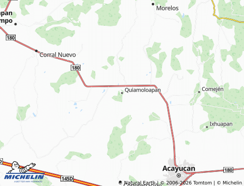 Mapa MICHELIN Quiamoloapan - ViaMichelin