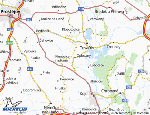 Mappa MICHELIN Oplocany - ViaMichelin