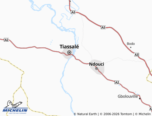 MICHELIN-Landkarte Niamoué - ViaMichelin