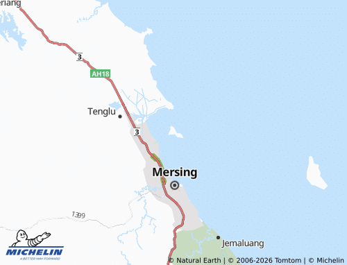 MICHELIN Pulau Setindan map - ViaMichelin