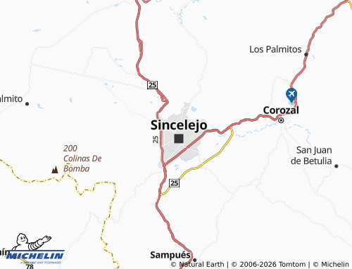 Carte MICHELIN San José - ViaMichelin