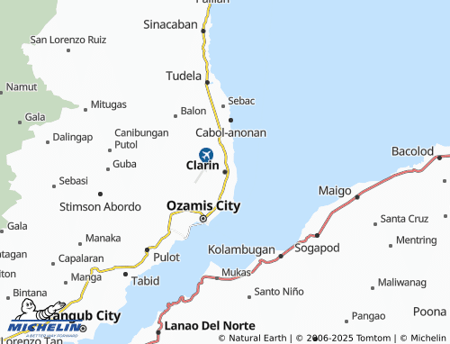 MICHELIN Clarin map - ViaMichelin