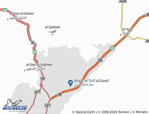 MICHELIN-Landkarte Dahiyat al-'Arfa' - ViaMichelin