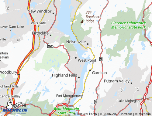 Mappa MICHELIN West Point - ViaMichelin
