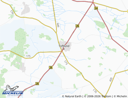 Mapa MICHELIN Toftlund - ViaMichelin