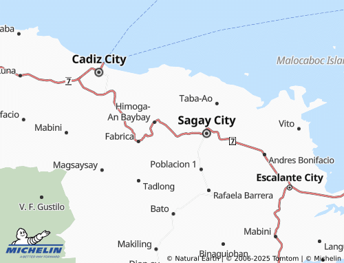 MICHELIN Paraiso map - ViaMichelin
