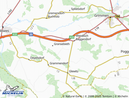 Mappa MICHELIN Brönkow - ViaMichelin