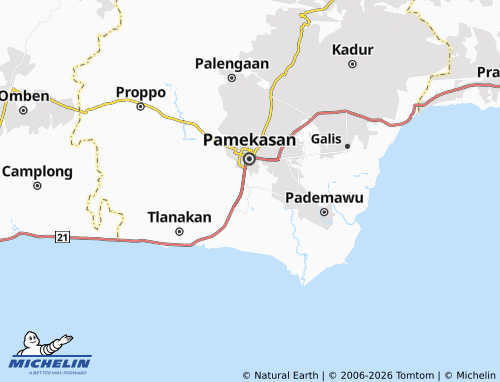 MICHELIN-Landkarte Panempan - ViaMichelin