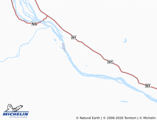 Mappa MICHELIN Koutoukale Kwara Tado - ViaMichelin