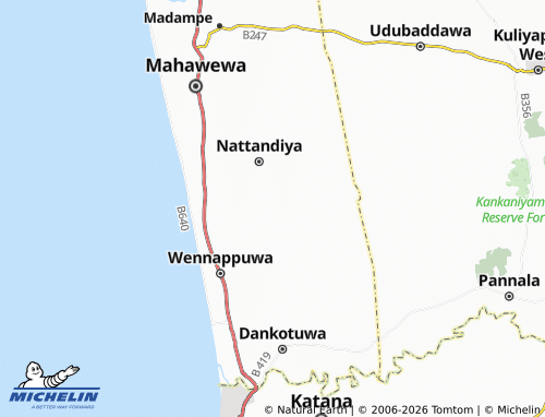 Mapa MICHELIN Ihala Kottaramulla - ViaMichelin