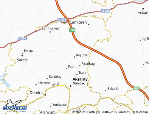 MICHELIN Koyunlu map - ViaMichelin