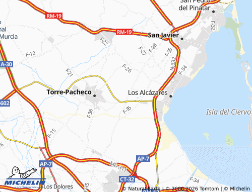 Mappa MICHELIN Mar Menor - ViaMichelin