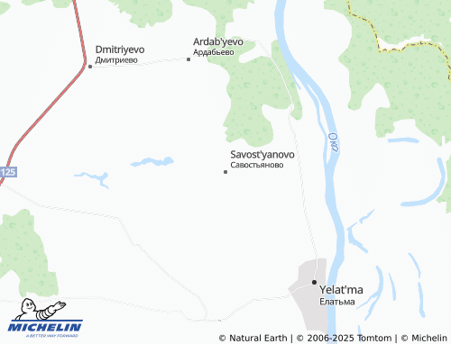 MICHELIN Savost'yanovo map - ViaMichelin