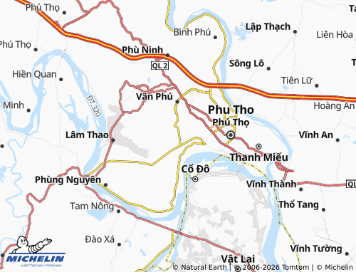 MICHELIN Thụy Vân map - ViaMichelin