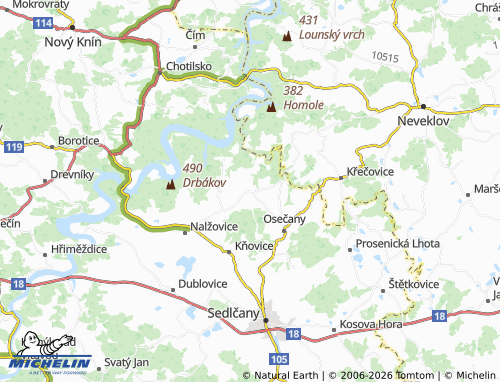 Mappa MICHELIN Radíč - ViaMichelin