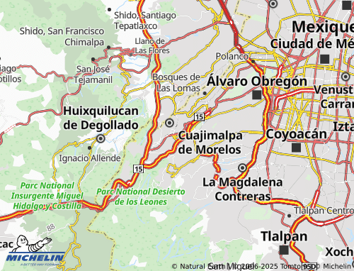 MICHELIN Vasco de Quiroga map - ViaMichelin