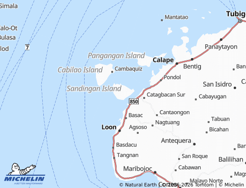MICHELIN Calayugan Norte map - ViaMichelin