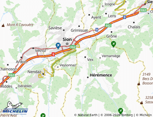 Mapa MICHELIN Les Agettes - ViaMichelin