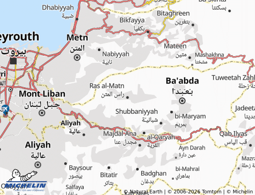 Mappa MICHELIN Ras al-Matn - ViaMichelin