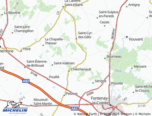 MICHELIN-Landkarte Bourgneuf - ViaMichelin