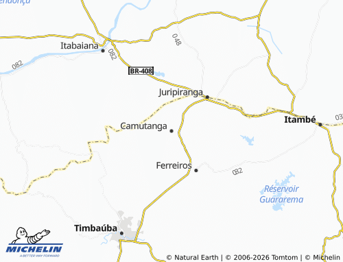 MICHELIN Camutanga map - ViaMichelin