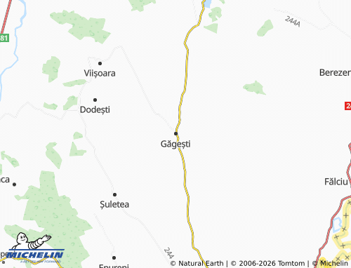 Mapa MICHELIN Găgești - ViaMichelin