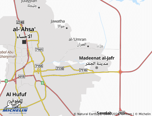 MICHELIN-Landkarte al-Dalwah - ViaMichelin