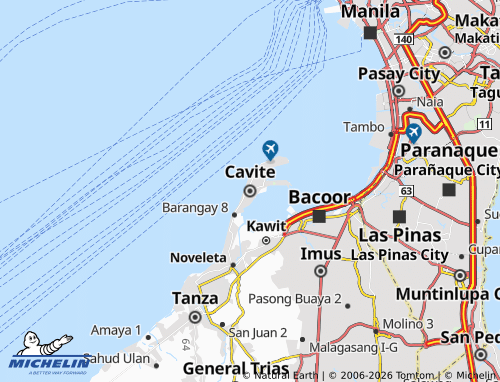 MICHELIN Cavite map - ViaMichelin